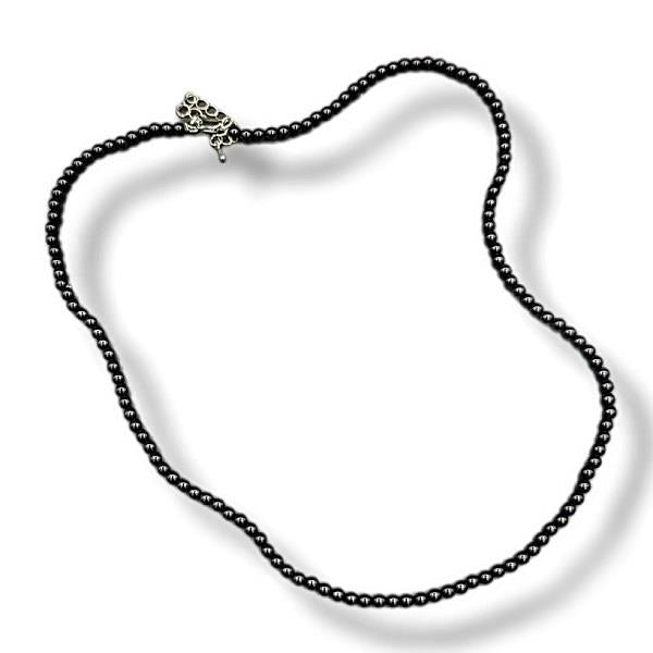 4mm Necklace Black Onyx 52cm