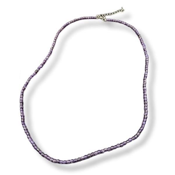 4mm Necklace Amethyst 52cm