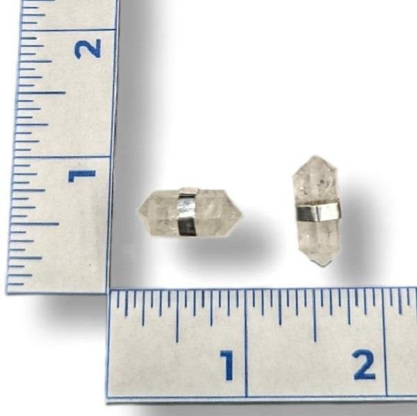 Earrings Quartz Crystal Double Terminated Studs