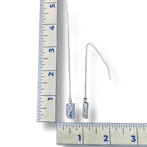 Earrings Kyanite Rough Chain