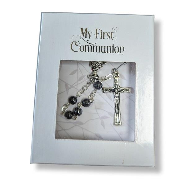 My First Communion Rosary with Hematite