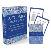 ACT Daily Card Deck packaging with two cards displayed on a white background