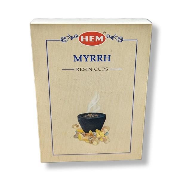 Hem Resin Cups Myrrh 10pk