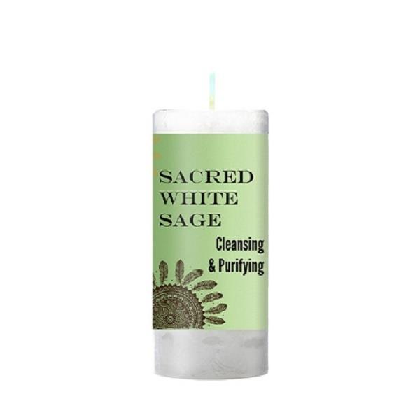 World Magic Candle Sacred White Sage