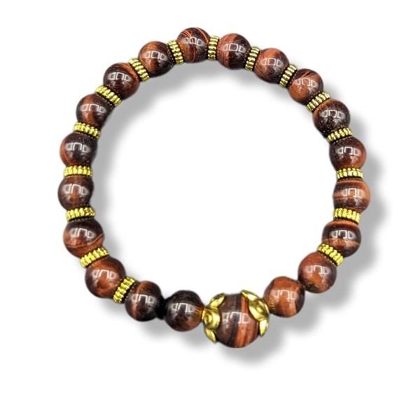 8mm Bracelet Red Tiger's Eye