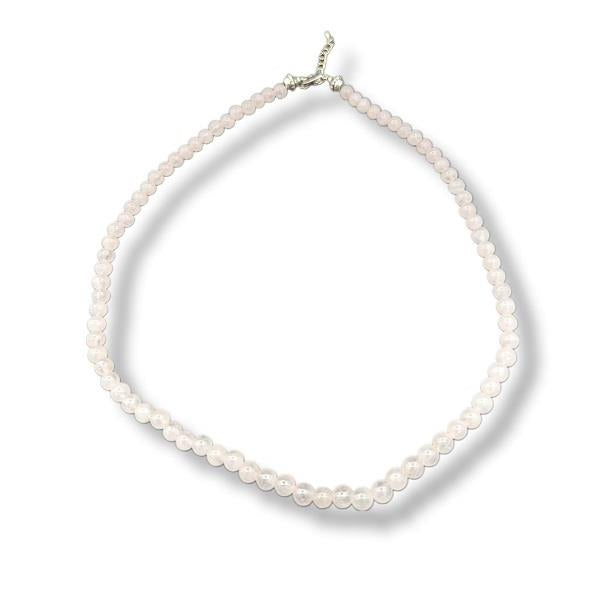 6mm Necklace Rose Quartz