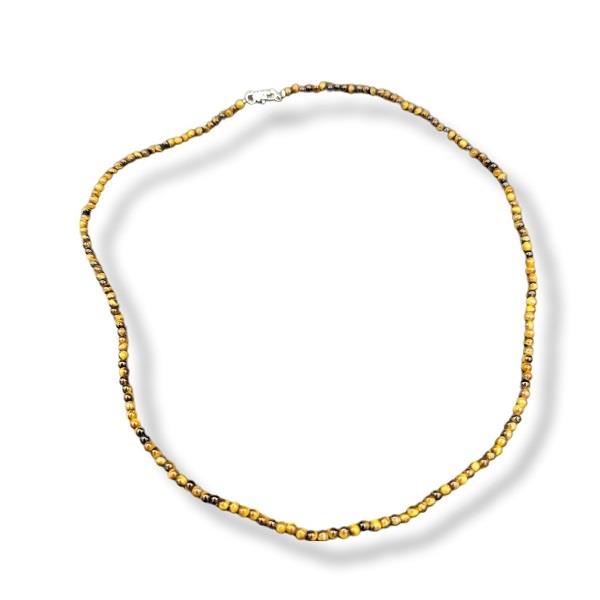 4mm Necklace Tiger's Eye Beaded 52cm