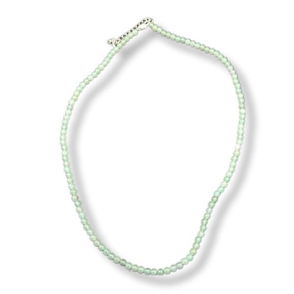 4mm Necklace Green Aventurine Beaded 52cm