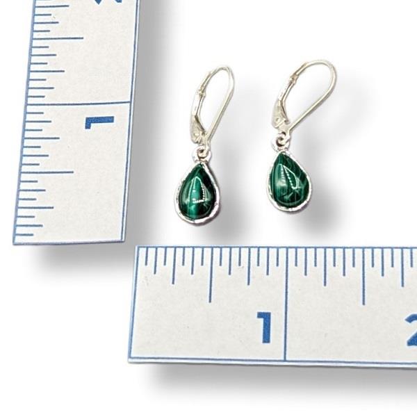 Earrings Malachite Sterling Silver