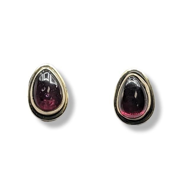 Earrings Garnet Studs