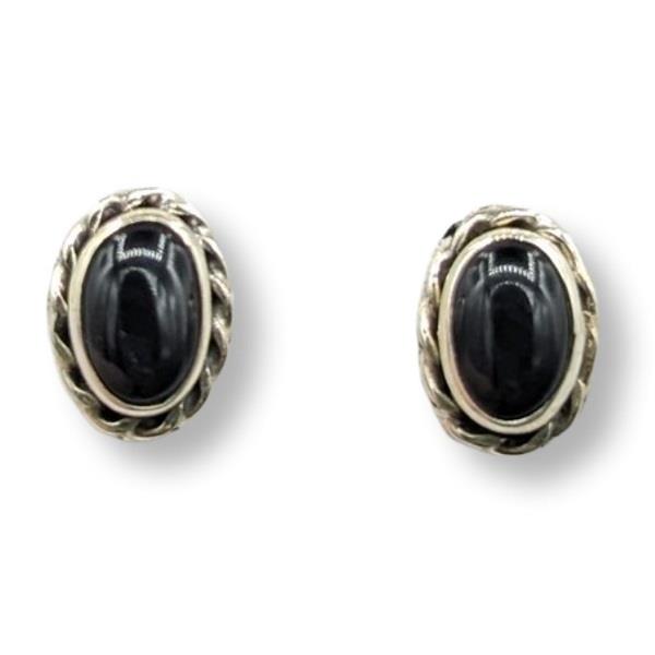 Earrings Black Onyx Studs