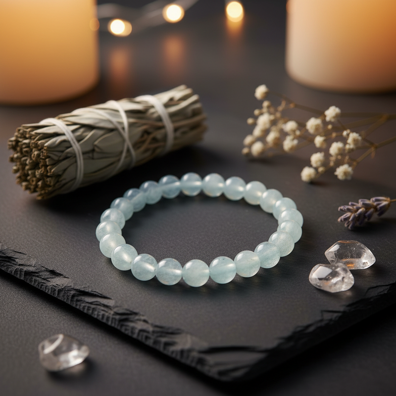 6mm Bracelet Childs Aquamarine