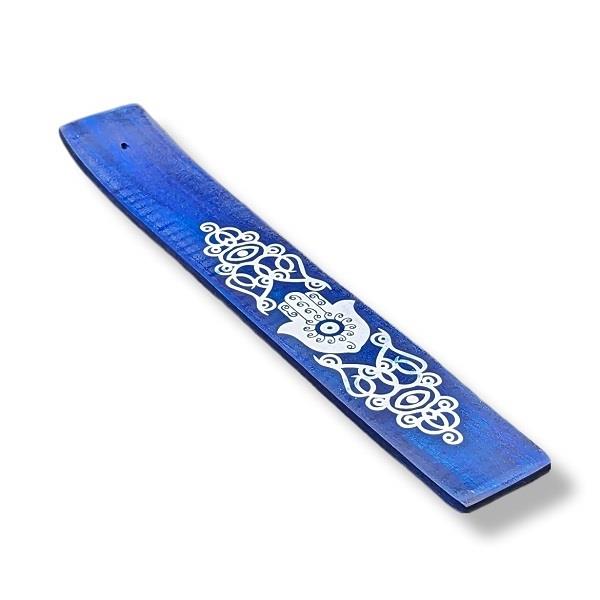 Incense Burner Hamsa Hand Blue