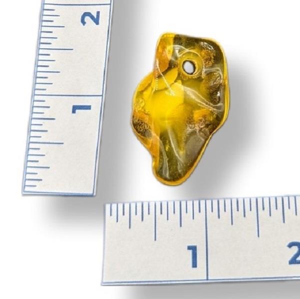 Pendant Amber with Hole