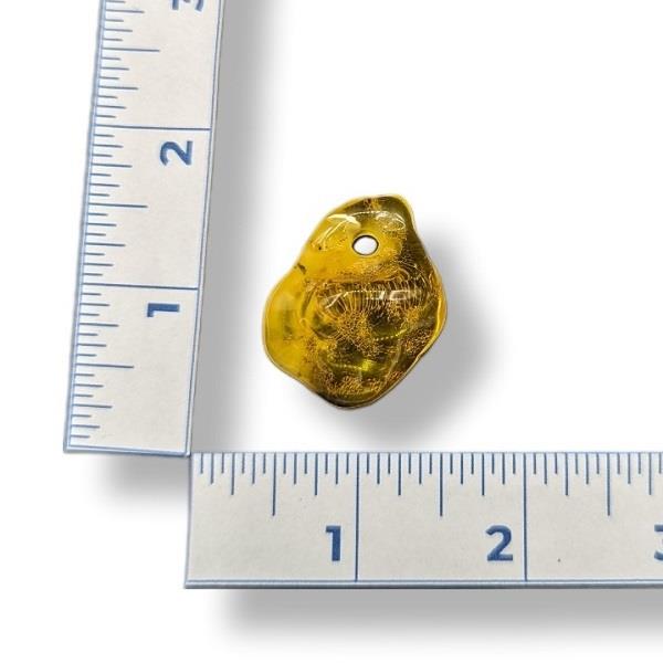 Pendant Amber with Hole