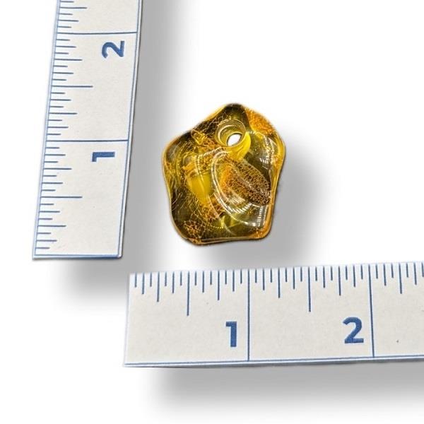 Pendant Amber with Hole