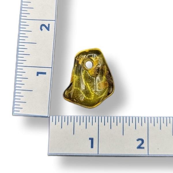 Pendant Amber with Hole