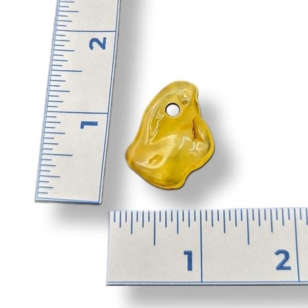 Pendant Amber with Hole