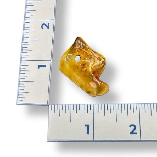 Pendant Amber with Hole