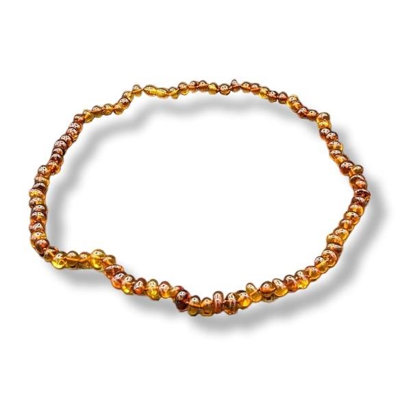 Necklace Amber Individual Knots