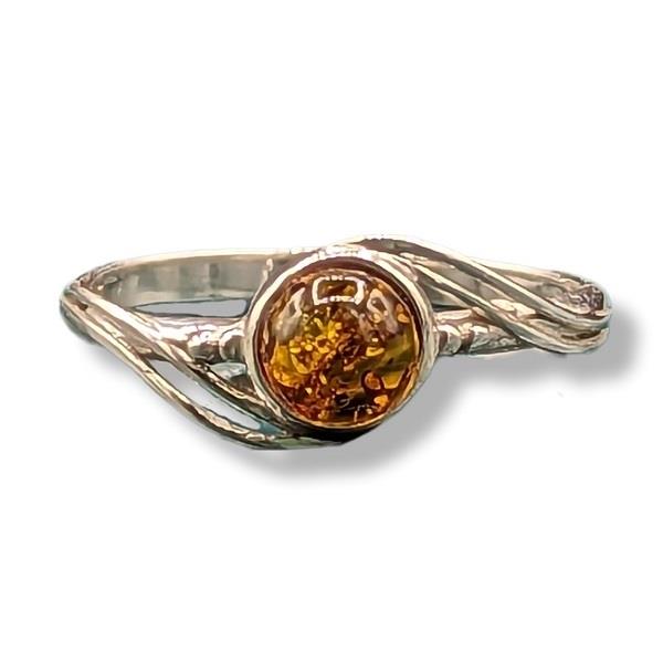 Ring Amber Sterling Silver