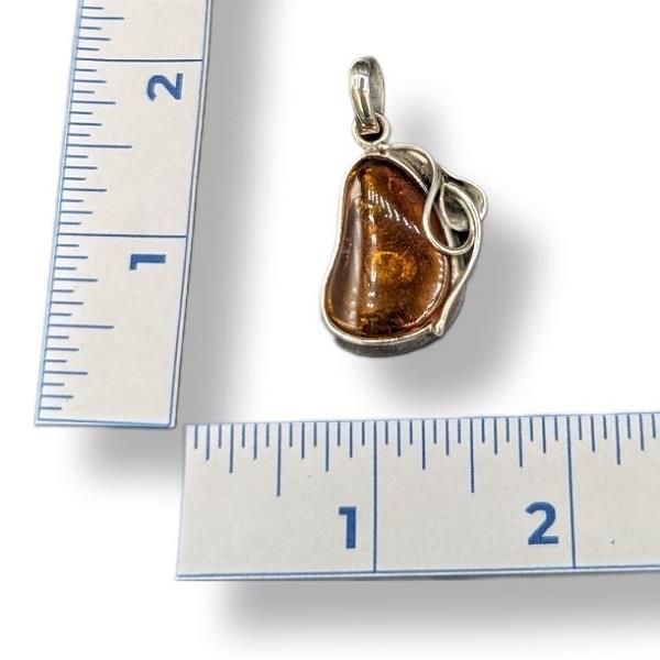 Pendant Amber Sterling Silver