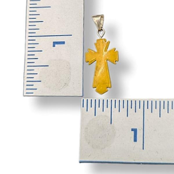 Pendant Amber Cross