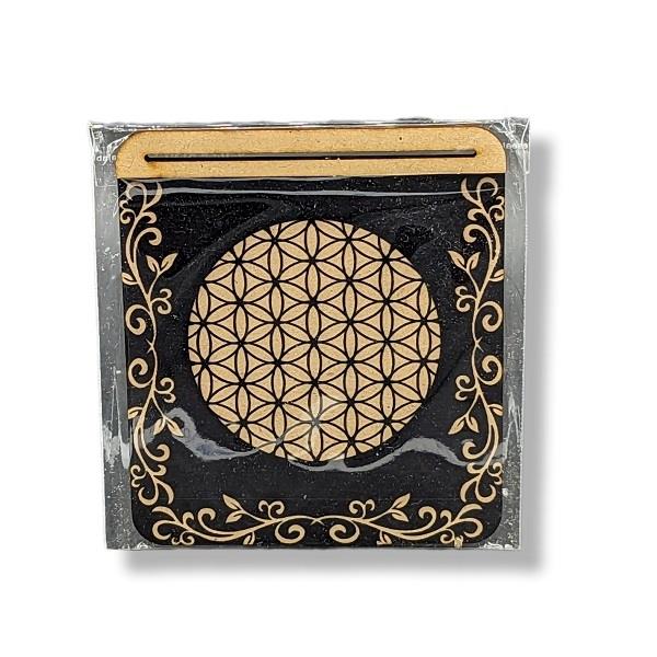 Tarot Card Holder Flower of Life Square