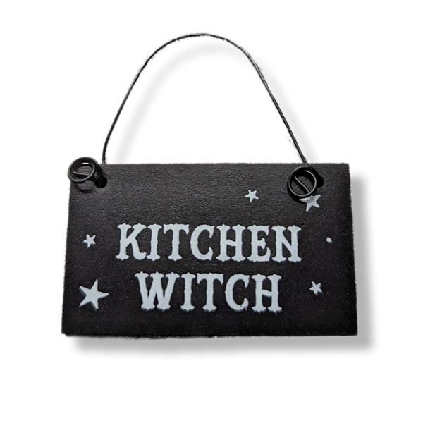 Witchy Mini Hanging Sign Kitchen Witch