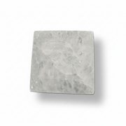 A square selenite plate, shown on a clean white background with a soft drop shadow.