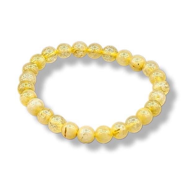 6mm Bracelet Rutilated Quartz