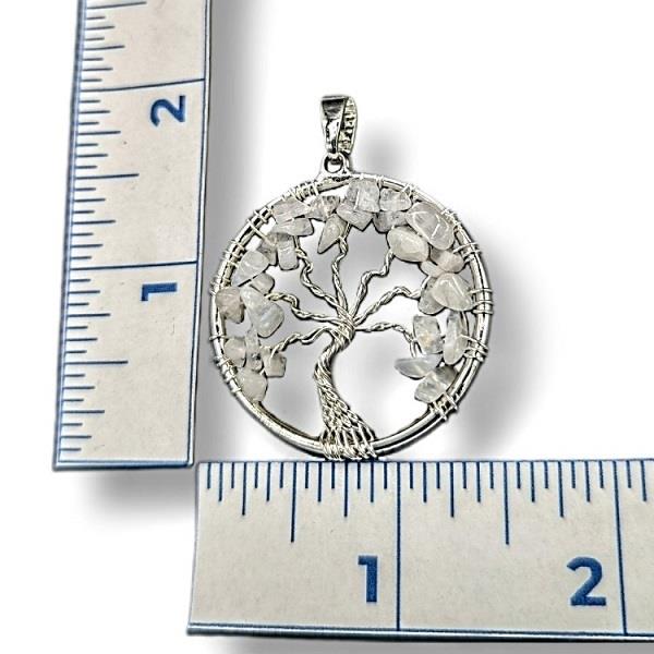 Pendant Rainbow Moonstone Tree Of Life