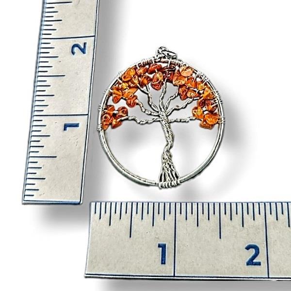 Pendant Carnelian Tree Of Life