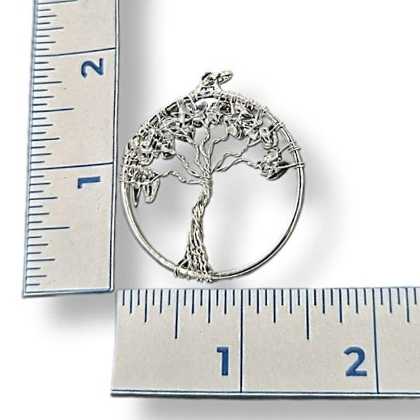 Pendant Quartz Crystal Tree Of Life