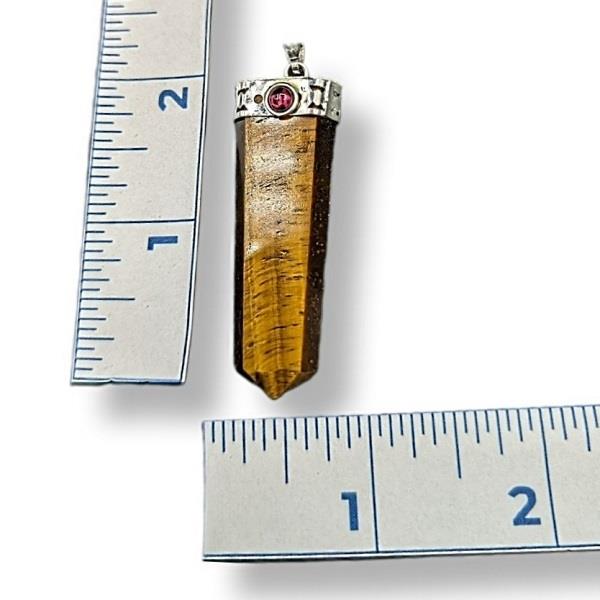 Pendant Tiger's Eye Point with Cap