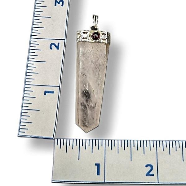 Pendant Rose Quartz Point with Cab