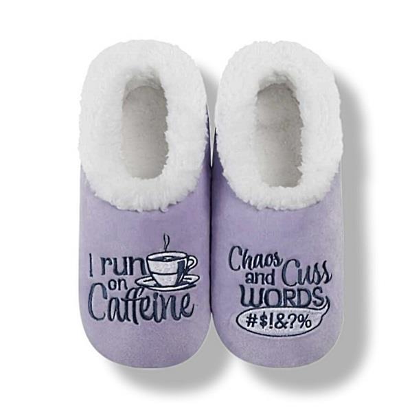Snoozies Womens I Run on Caffine Small