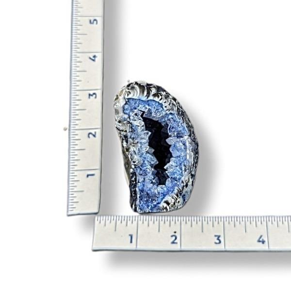 Dyed Blue Agate Geode 198g Approximate