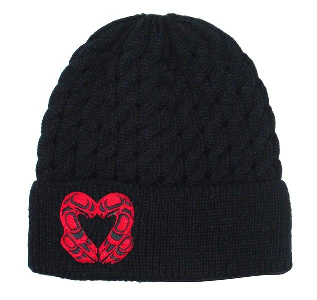 Knitted Hat Eagle Heart