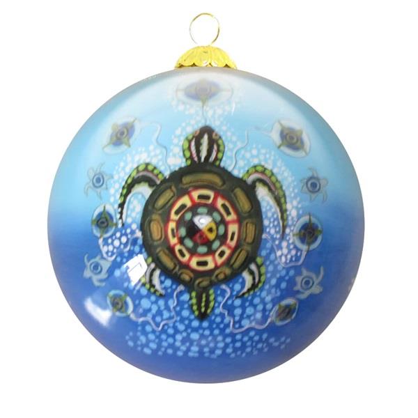 Glass Ornament Medicine Turtle