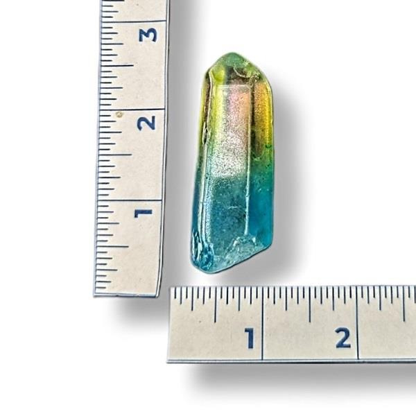 Bi Colour Aura Quartz Point 34g Approximate