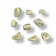 Infinite stones on a white background.