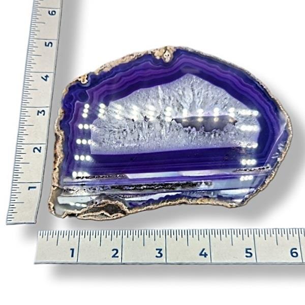 Dyed Purple Agate Slice 214g Approximate