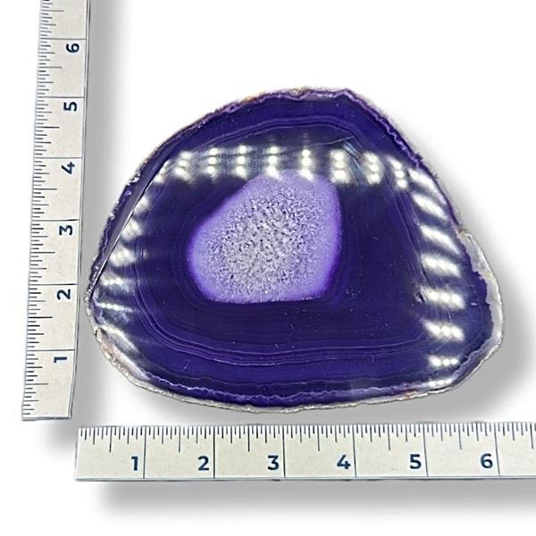 Dyed Purple Agate Slice 228g Approximate