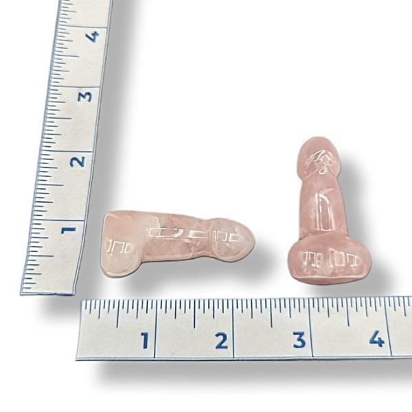 Rose Quartz Phallus 26g Approximate