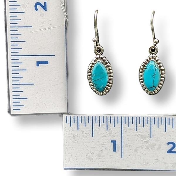 Earrings Turquoise Sterling Silver