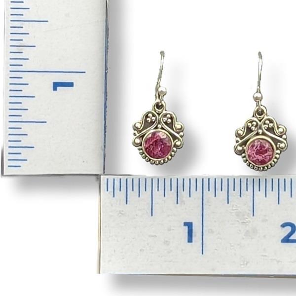 Earrings Ruby Sterling Silver