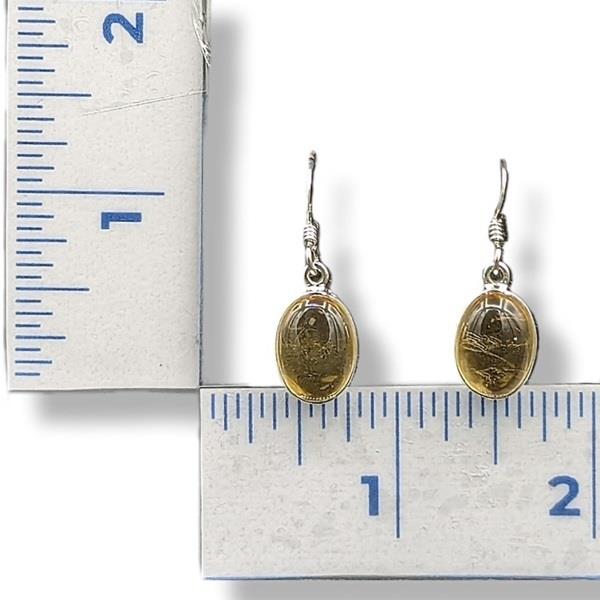 Earrings Citrine Sterling Silver