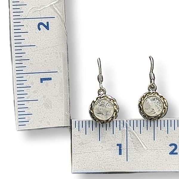 Earrings Rainbow Moonstone Sterling Silver