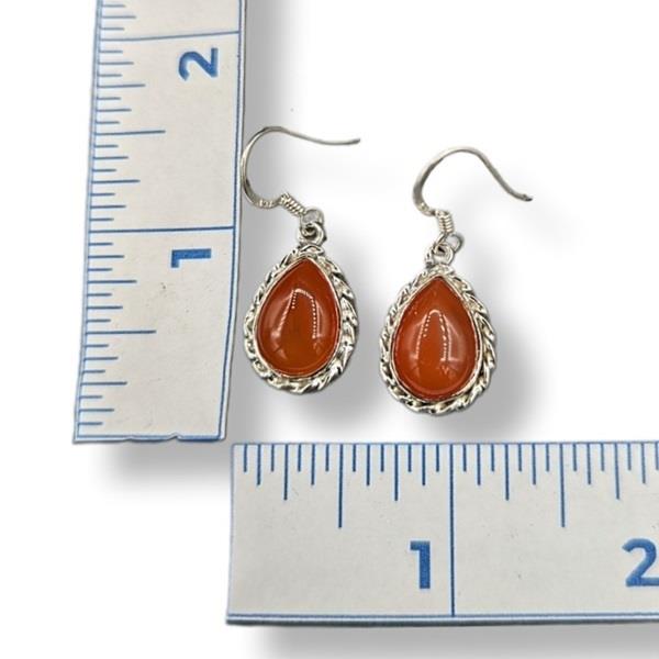 Earrings Carnelian Sterling Silver
